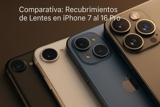 Comparativa: Recubrimientos de Lentes en iPhone 7 al 16 Pro