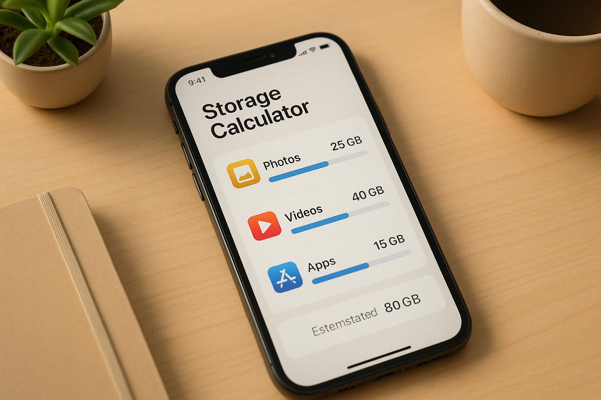 Calculadora de Almacenamiento para iPhone