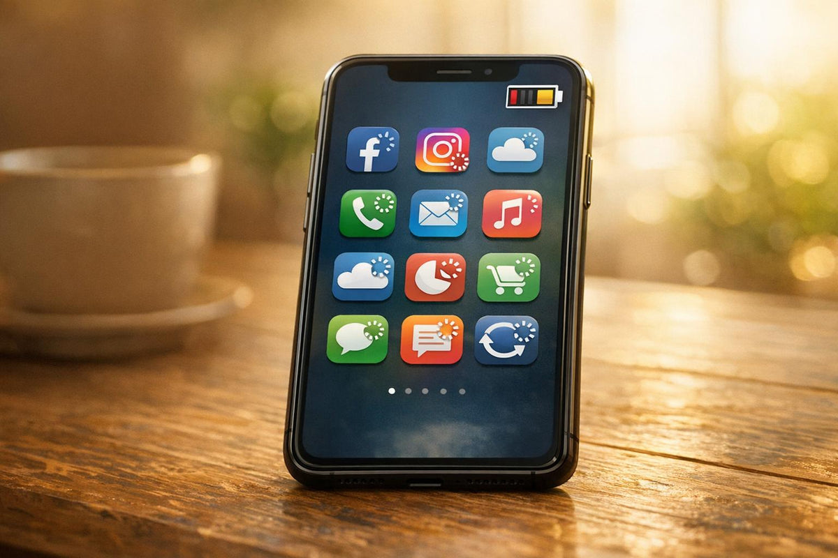 ¿Qué es la actualización en segundo plano y cómo afecta la batería?