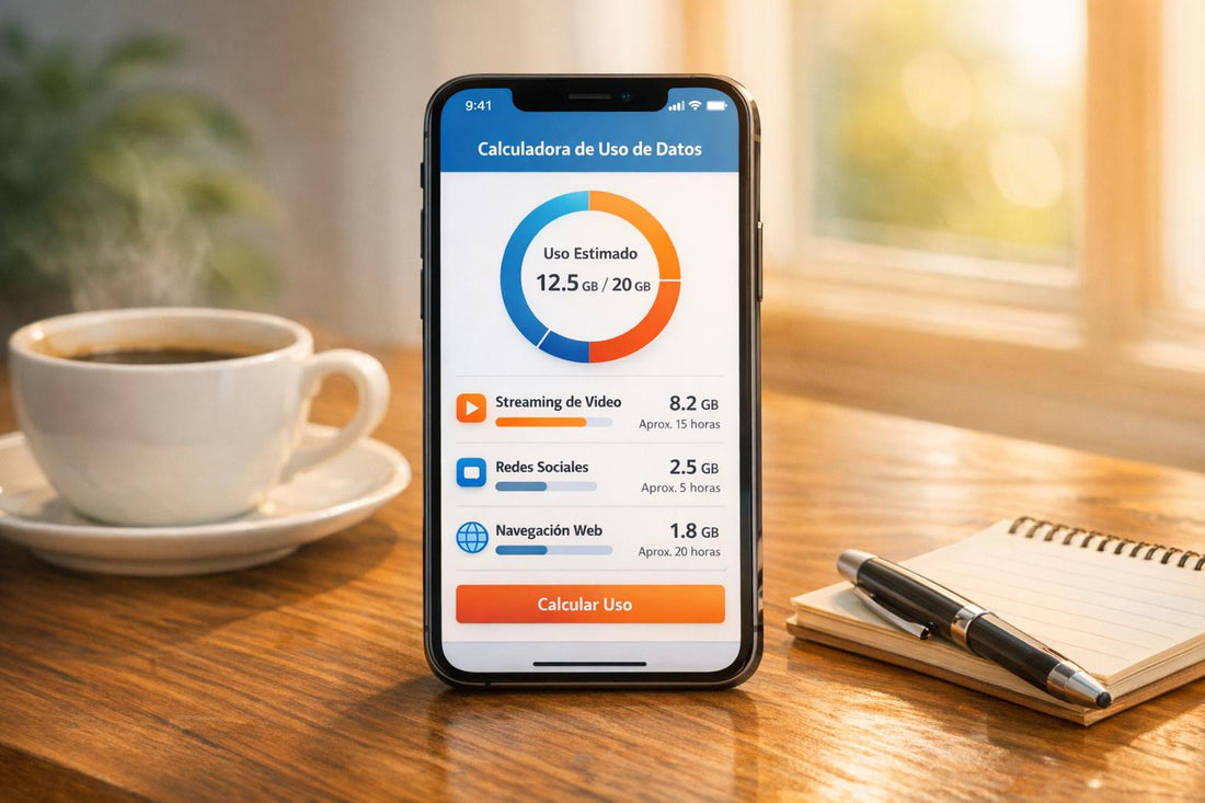 Calculadora de Uso de Datos en iPhone